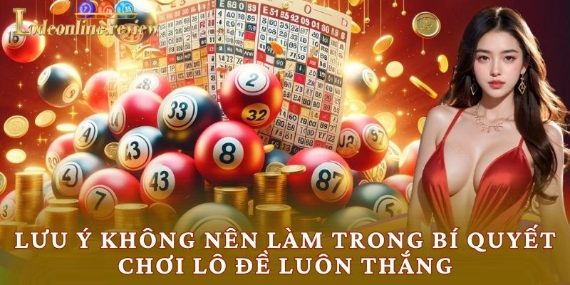 Lưu ý không nên làm trong bí quyết chơi lô đề luôn thắng